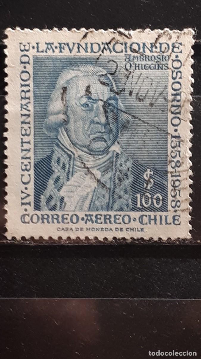 Sellos: CHILE. A&Ntilde;O 1958. &deg;. YVERT A&eacute;reo 175 - Foto 1