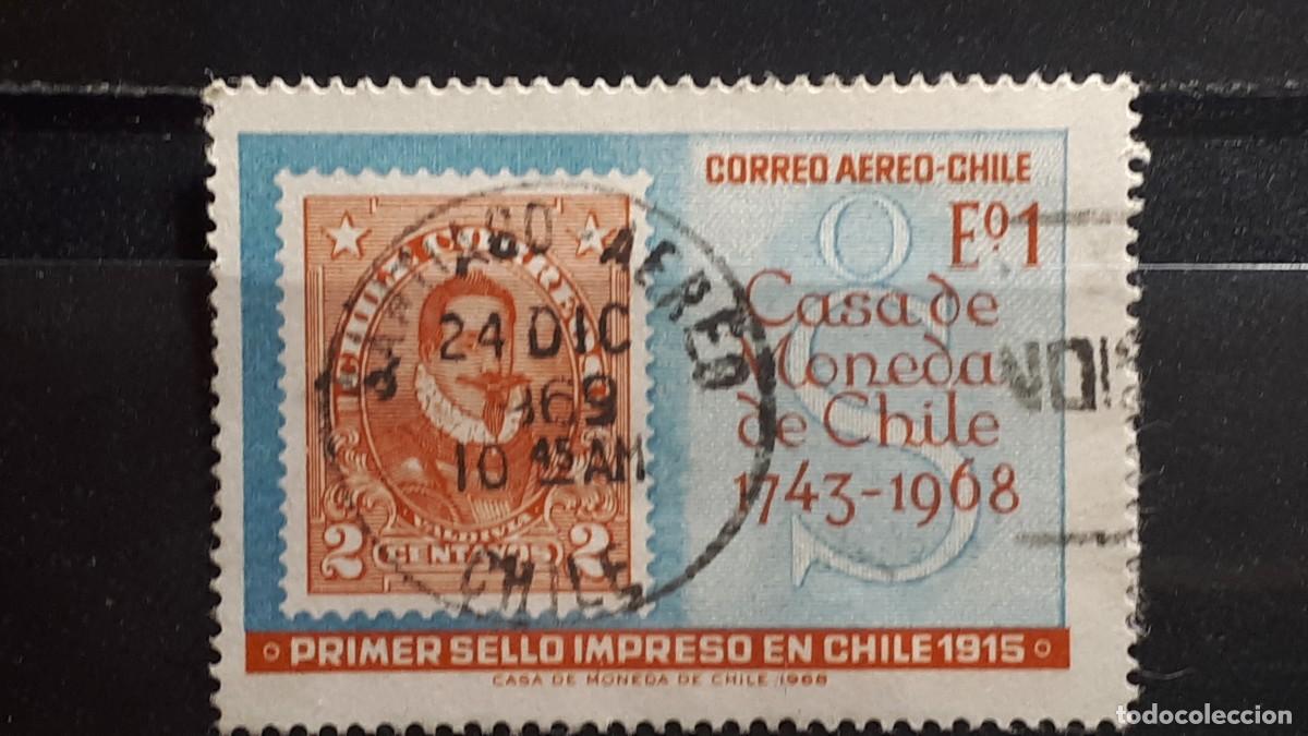Sellos: CHILE. A&Ntilde;O 1968. &deg;. YVERT A&eacute;reo 254 - Foto 1