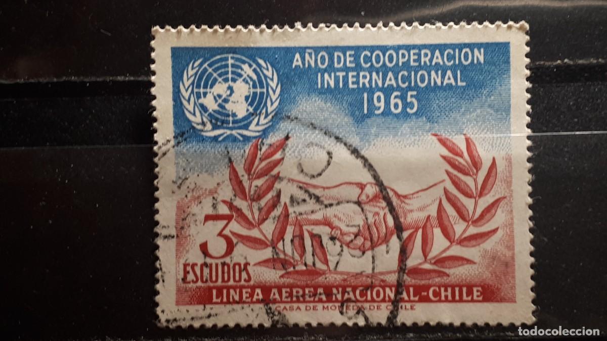 Sellos: CHILE. A&Ntilde;O 1966. &deg;. YVERT A&eacute;reo 234 - Foto 1