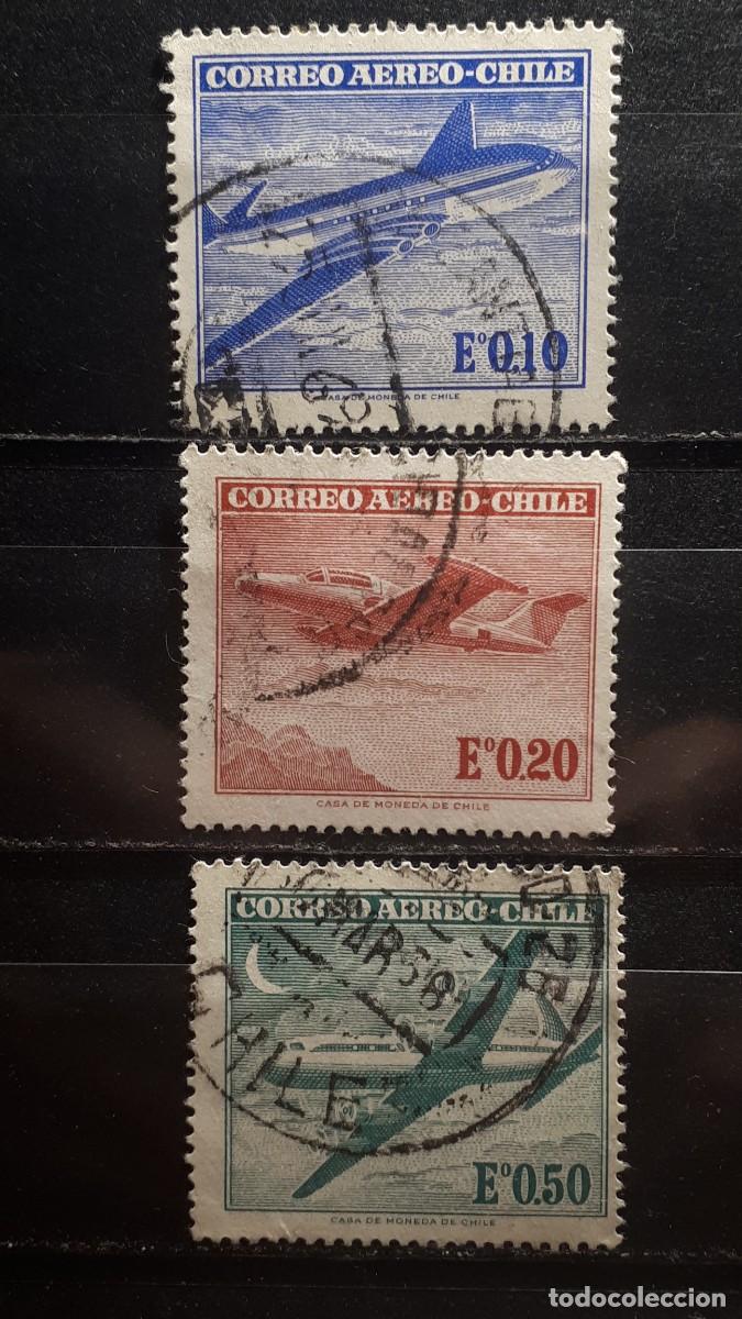 Sellos: CHILE. A&Ntilde;O 1962-7. &deg;. YVERT A&eacute;reo 207A/9 - Foto 1