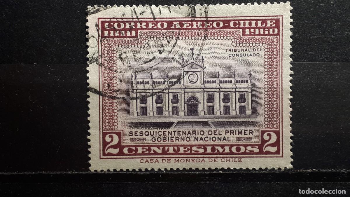 Sellos: CHILE. A&Ntilde;O 1962. &deg;. YVERT A&eacute;reo 212 - Foto 1