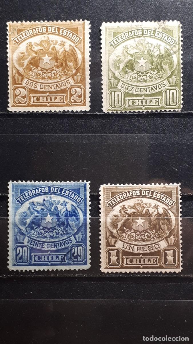 Sellos: CHILE. A&Ntilde;O 1883. &deg;. YVERT TELEGRAFOS 1/4 - Foto 1