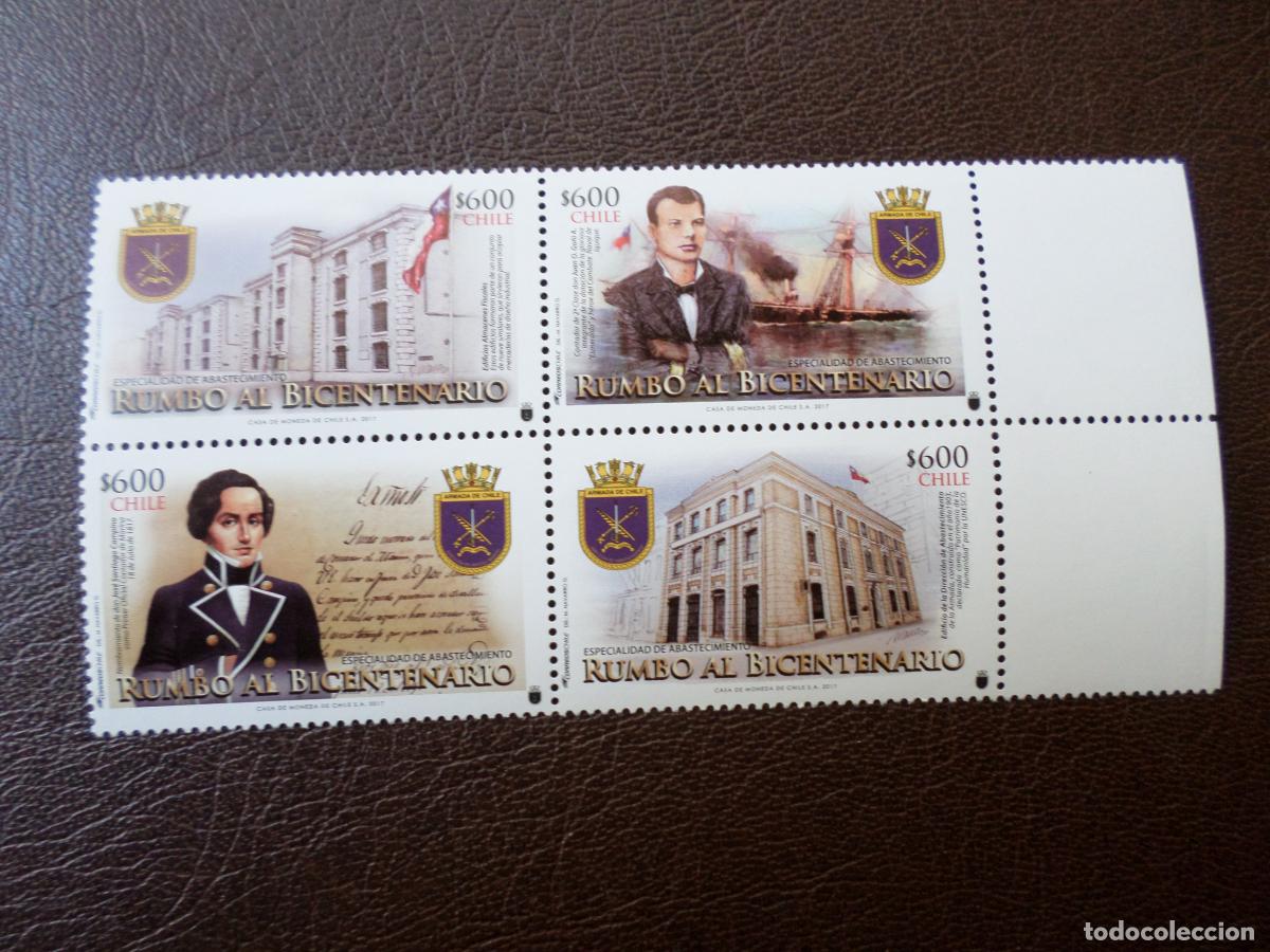 Sellos: :chile, 2017, bicentenario de la independencia, Yvert 2116/19 - Foto 1