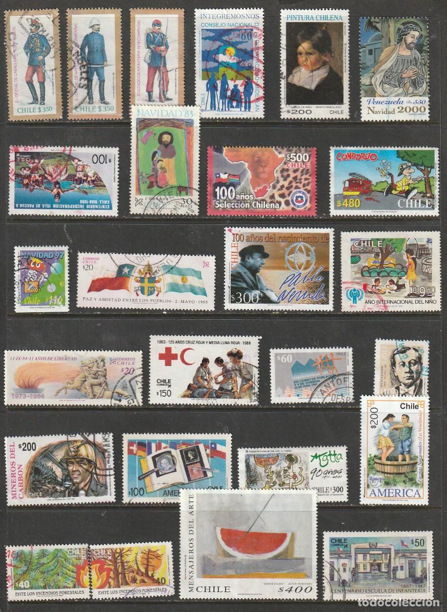 Sellos: CHILE, LOTE DE SELLOS USADOS