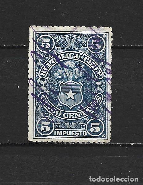 Sellos: CHILE SELLOS FISCALES POSTALES YVERT NUM. 9 USADO