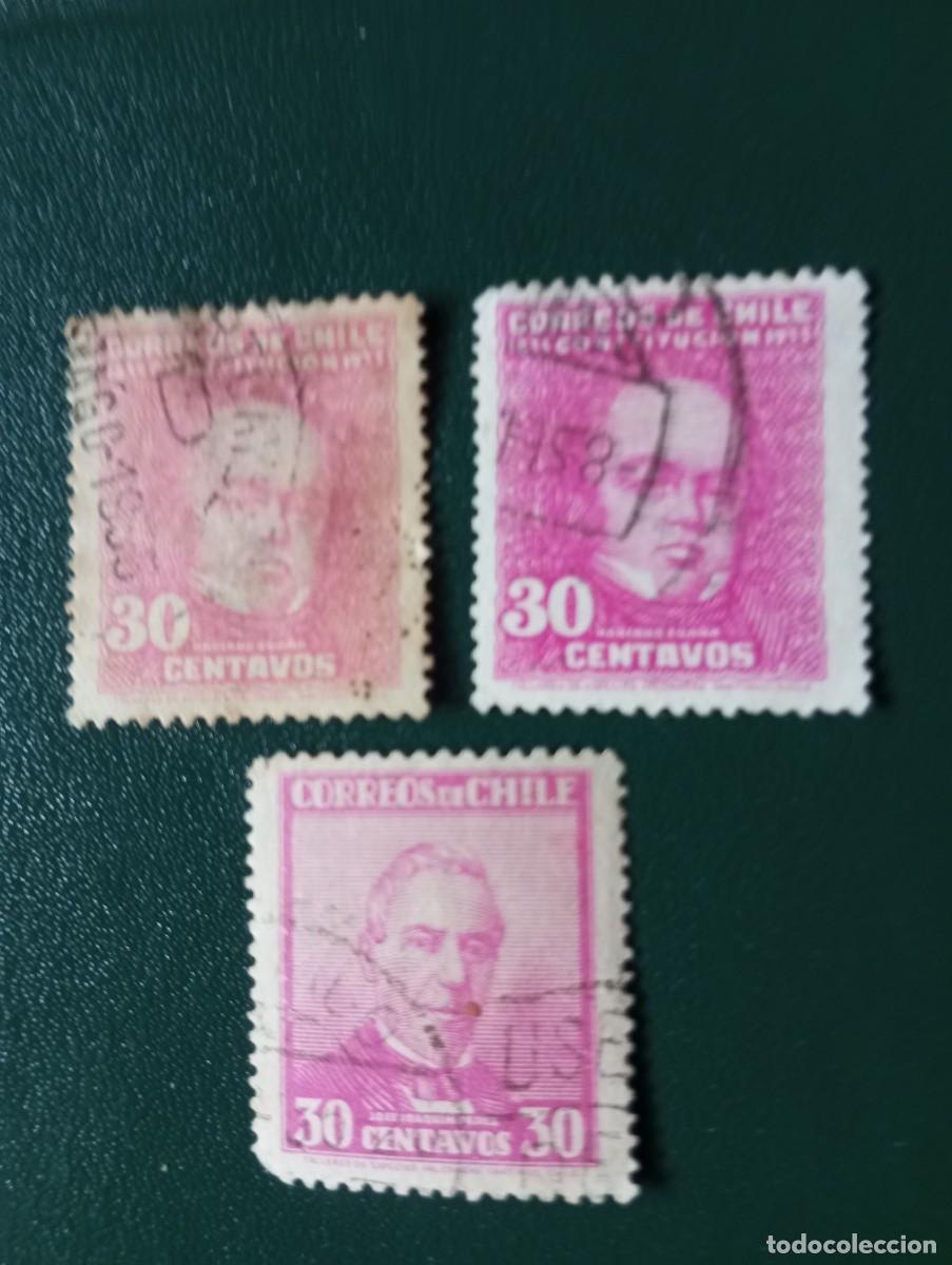 Sellos: CHILE, 1934, JOS&Eacute; JOAQU&Iacute;N PEREZ YT 155