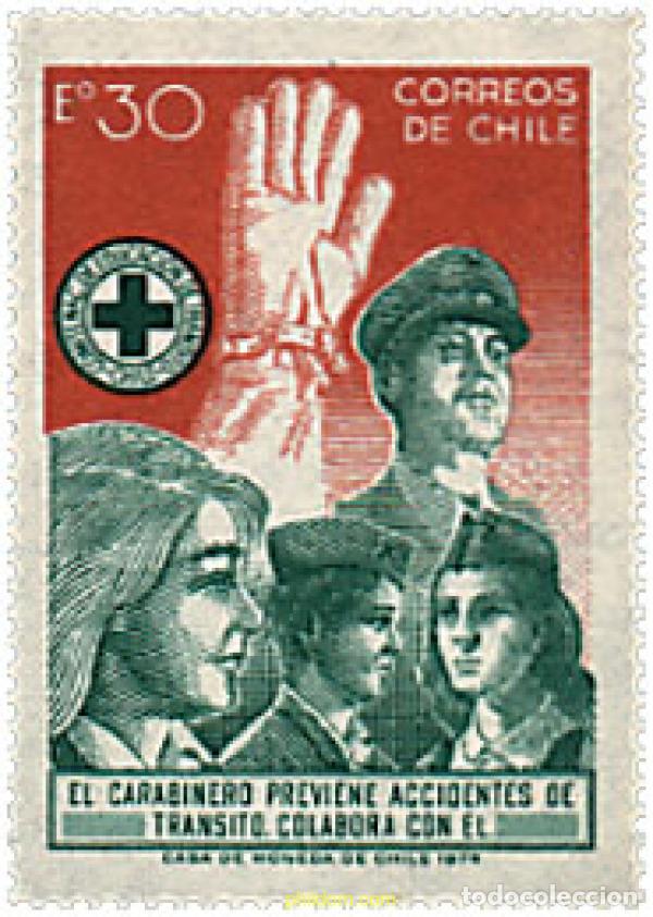 Sellos: 40453 MNH CHILE 1974 SEGURIDAD VIAL