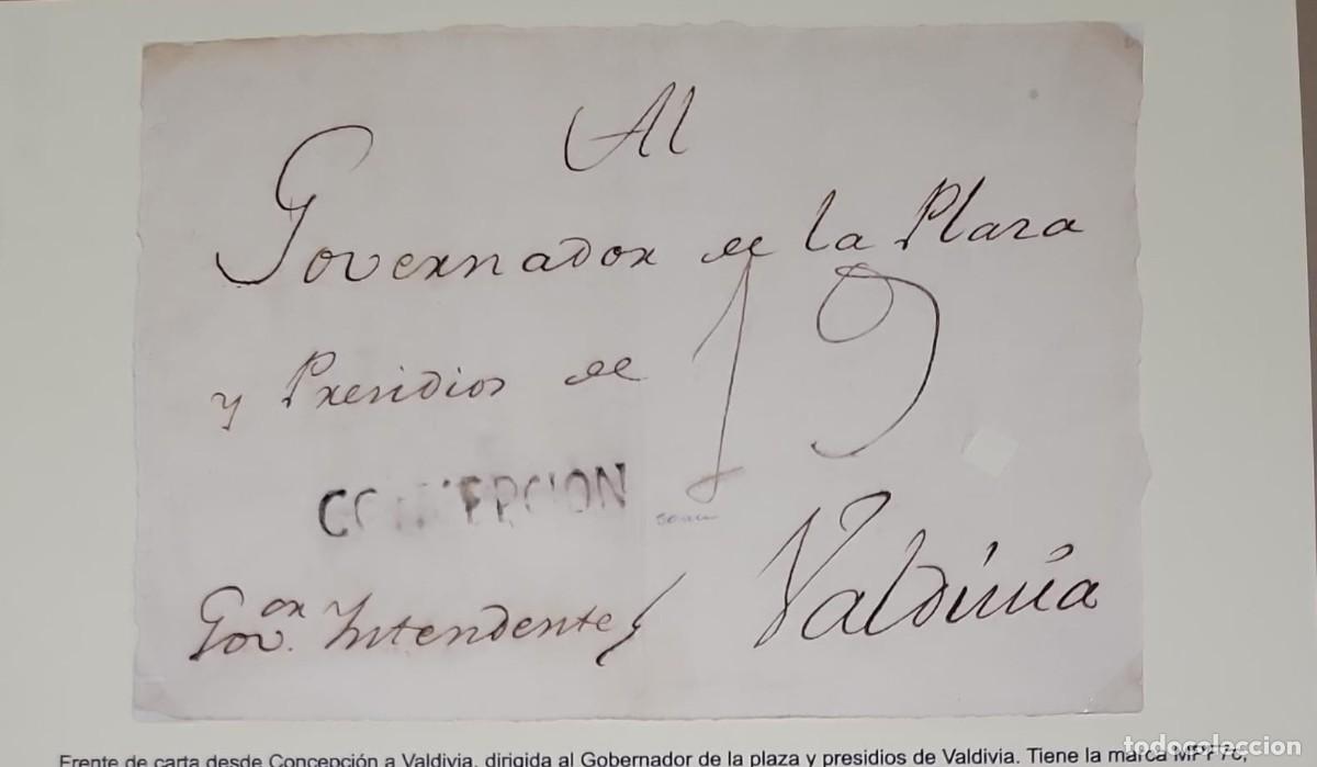 Sellos: O) CHILE, CONCEPCION, STEAMSHIP, MARK IN BLACK, PREPHILATELIC -PRESTAMP, 19 reales HADSTRUCK, CIRC