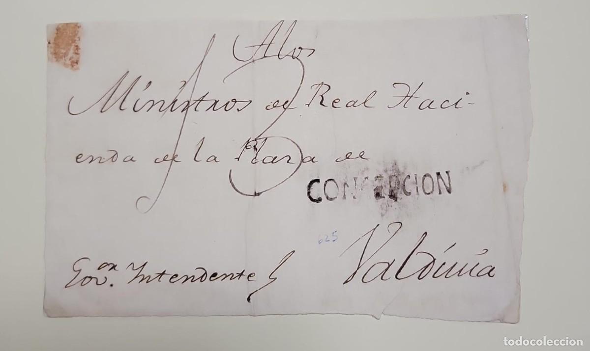 Sellos: O) CHILE, CONCEPCION MARK IN BLACK, PREPHILATELIC - PRESTAMP, 13 reales HANDSTRUCK, CIRCULATED COVER