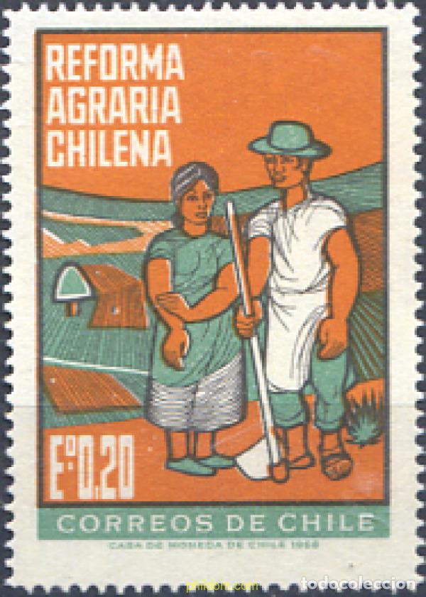 Sellos: 726941 MNH CHILE 1968 REFORMA AGRARIA CHILENA