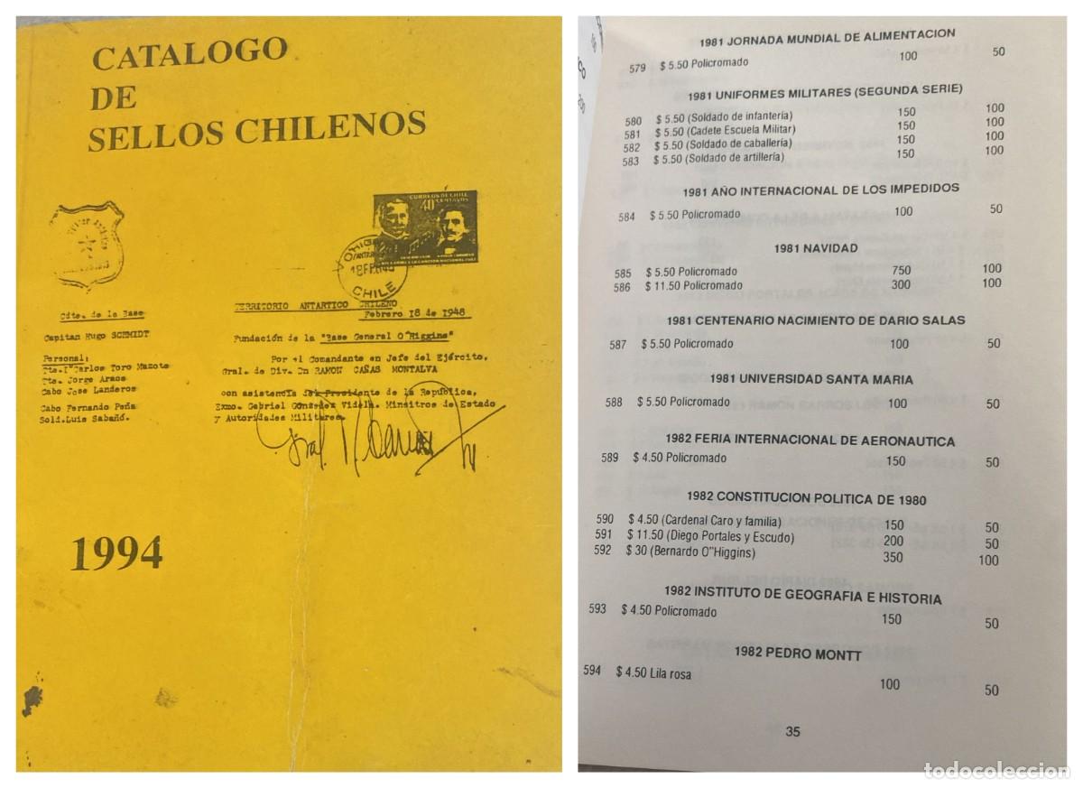 Sellos: O) 1994 CHILE, CATALOGUE, CATALOGUE OF CHILEAN STAMPS 1994 - CATALOGO DE SELLOS CHILENOS 1994, 112 p