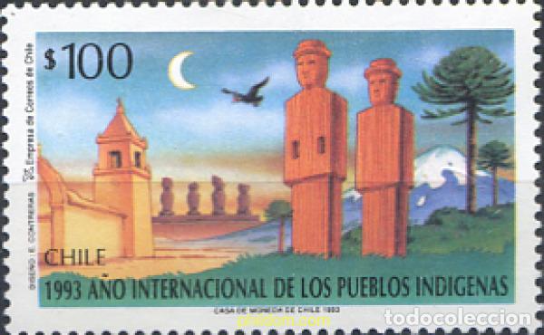 Sellos: 32816 MNH CHILE 1993 A&Ntilde;O INTERNACIONAL DE LOS PUEBLOS INDIGENAS