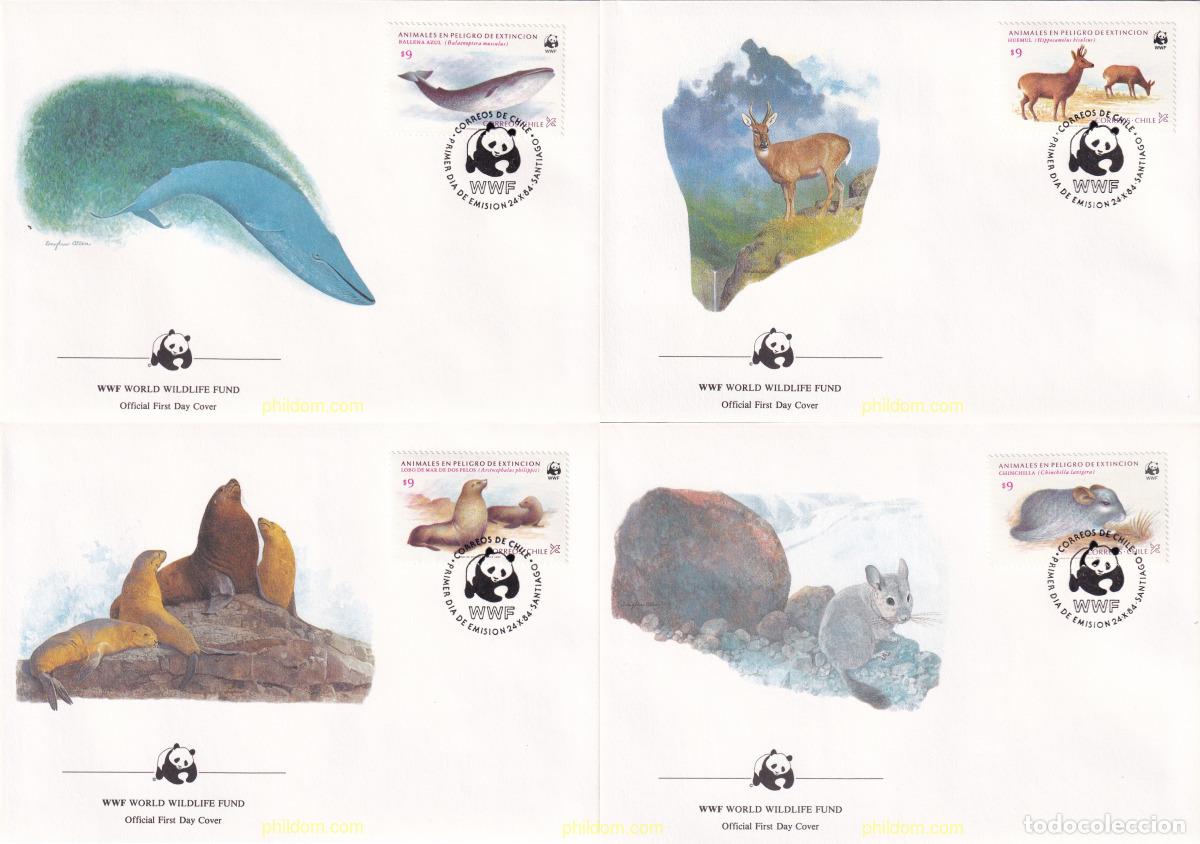 Sellos: 24719 MNH CHILE 1984 FAUNA EN PELIGRO DE EXTINCION