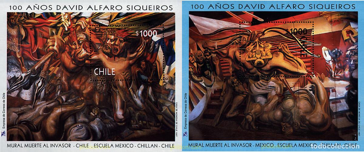 Sellos: 204774 MNH CHILE 1997 PINTURA DE DAVID ALFARO SIQUEIROS