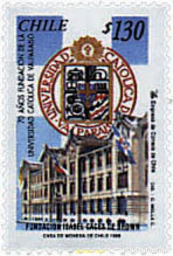 Sellos: 204784 MNH CHILE 1998 70 ANIVERSARIO DE LA UNIVERSIDAD CATOLICA DE VALPARAISO