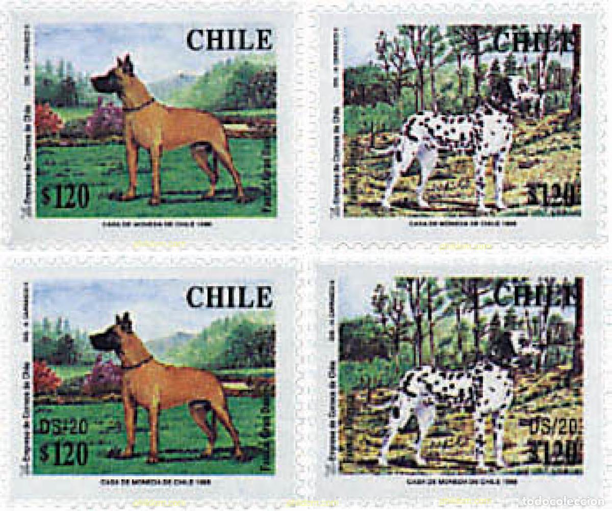 Sellos: 47679 MNH CHILE 1998 PERROS