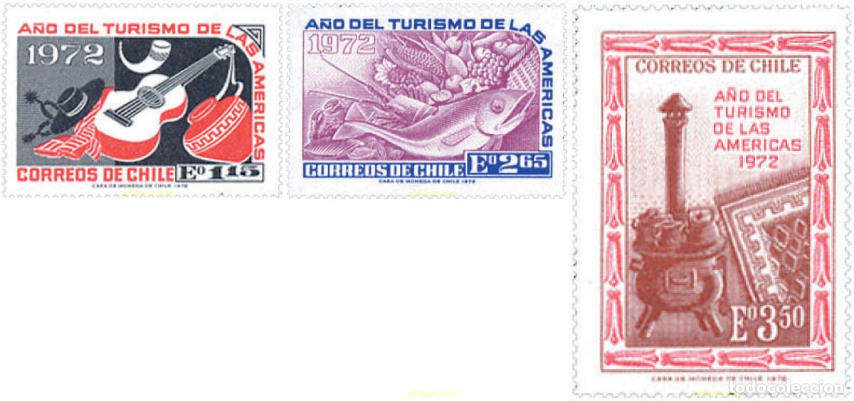 Sellos: 28581 MNH CHILE 1972 A&Ntilde;O DEL TURISMO AMERICANO