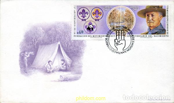 Sellos: 265951 USED CHILE 1982 75 ANIVERSARIO DEL ESCULTISMO Y 125 ANIVERSARIO DE LORD BADEN-POWELL