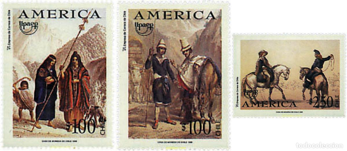 Sellos: 49819 MNH CHILE 1996 AMERICA-UPAEP 1996 - TRAJES REGIONALES
