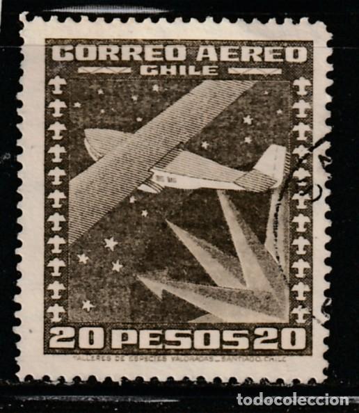 Sellos: CHILE // YVERT 103 AEREO // 1945-54 ... USADO - Foto 1