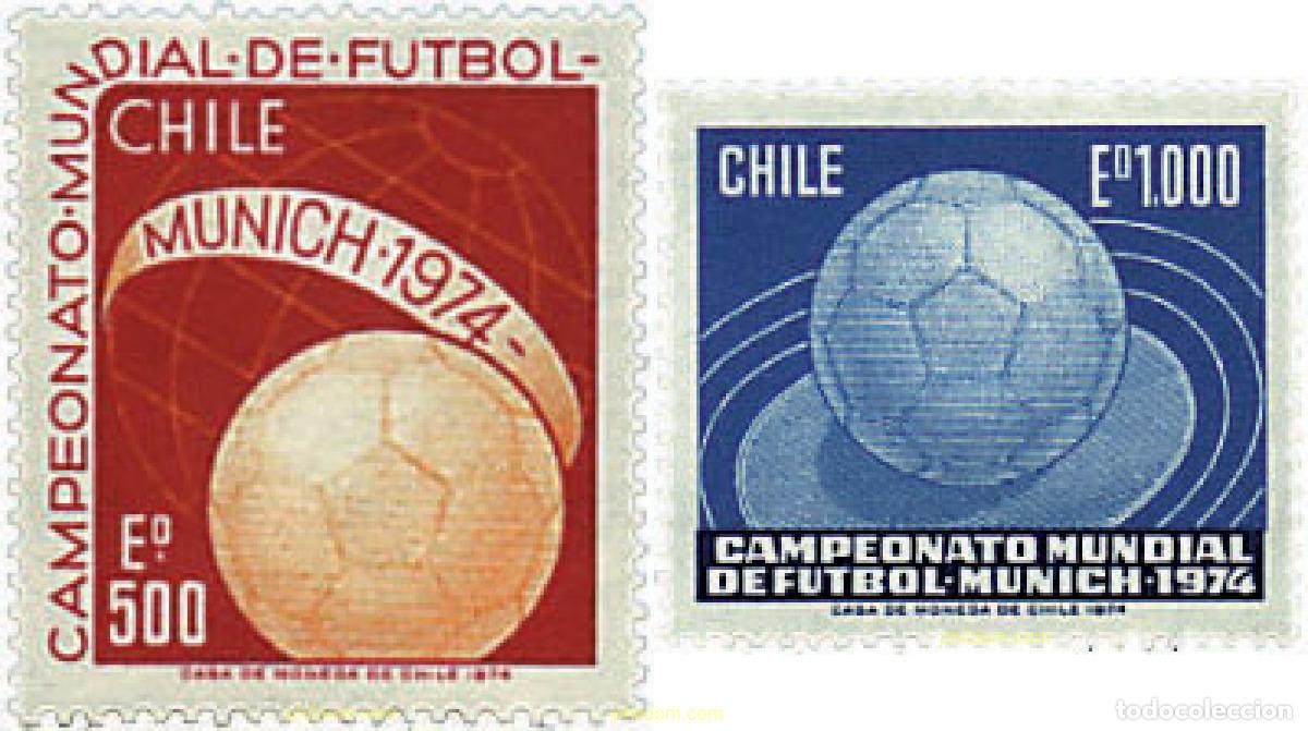 Stamps: 27043 MNH CHILE 1974 COPA DEL MUNDO DE FUTBOL. ALEMANIA-74