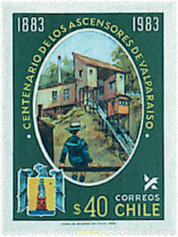 Sellos: 58141 MNH CHILE 1983 CENTENARIO DE LOS FUNICULARES DE VALPARAISO