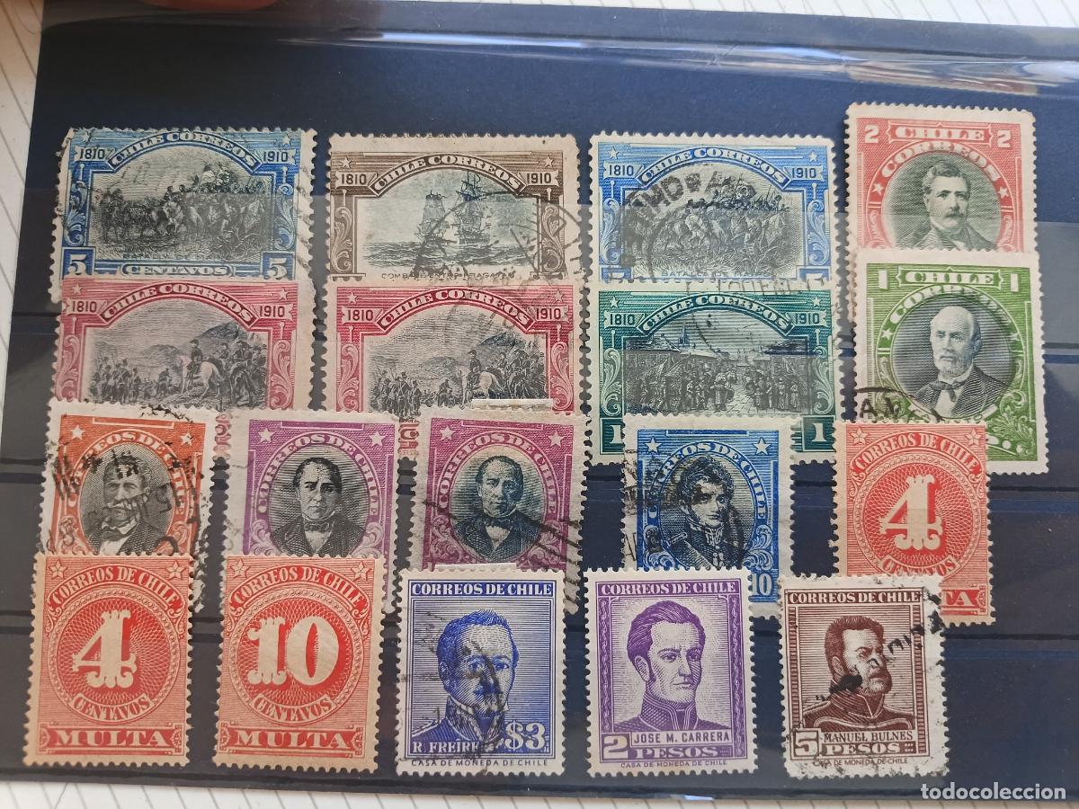 Sellos: Chile. Lote de sellos antiguos