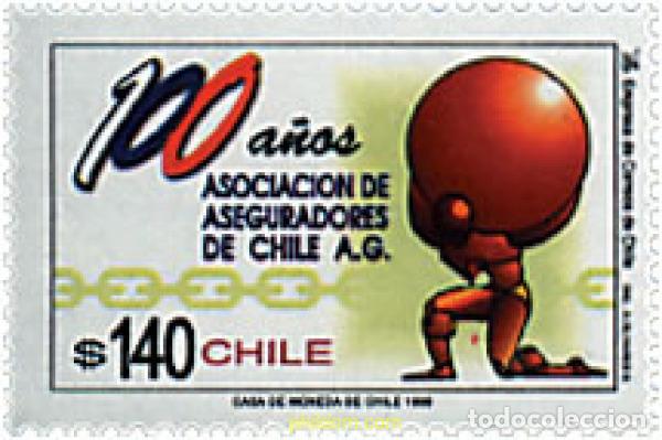 Sellos: 50741 MNH CHILE 1999 CENTENARIO DE LA ASOCIACION DE ASEGURADORAS DE CHILE