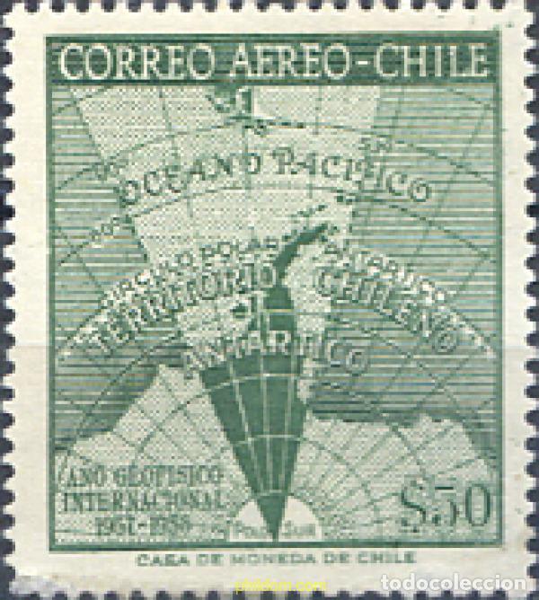 Sellos: 791254 MNH CHILE 1958 A&Ntilde;O GEOFISICO INTERNACIONAL.