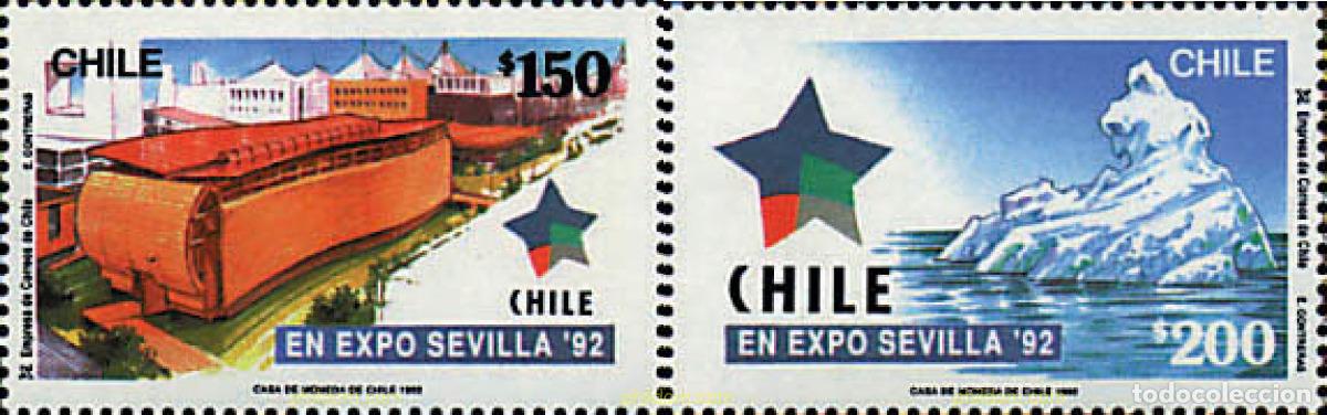 Sellos: 50447 MNH CHILE 1992 EXPO 92. EXPOSICION UNIVERSAL DE SEVILLA