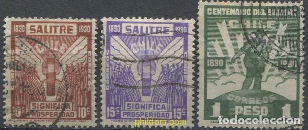 Sellos: 670398 USED CHILE 1930 CENTENARIO DE LA EXPORTACION DE NITRATOS