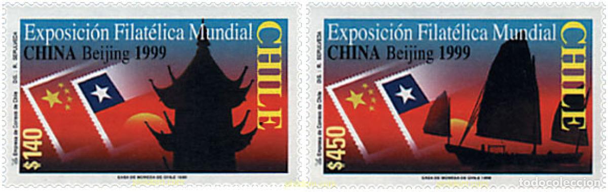 Francobolli: 51385 MNH CHILE 1999 CHINA 99. EXPOSICION FILATELICA INTERNACIONAL EN PEKIN