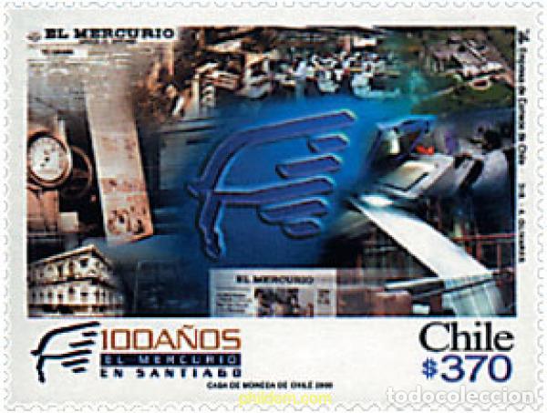 Selos: 82345 MNH CHILE 2000 100 A&Ntilde;OS DEL PERIODICO EL MERCURIO