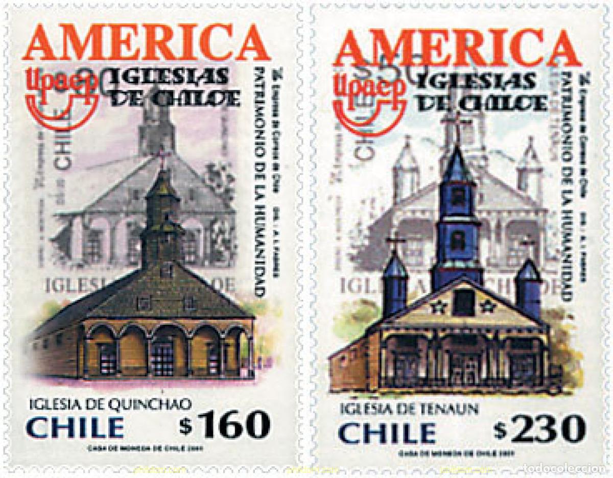 Sellos: 80835 MNH CHILE 2001 AMERICA-UPAEP 2001 - PATRIMONIO DE LA HUMANIDAD