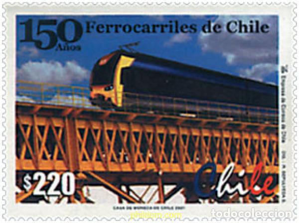 Timbres: 671501 MNH CHILE 2001 150 ANIVERSARIO DE LOS FERROCARRILES DE CHILE