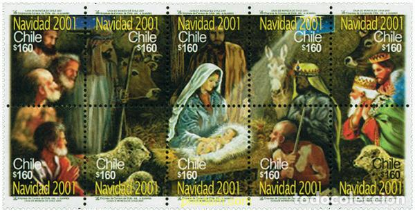 Sellos: 4503 MNH CHILE 2001 NAVIDAD