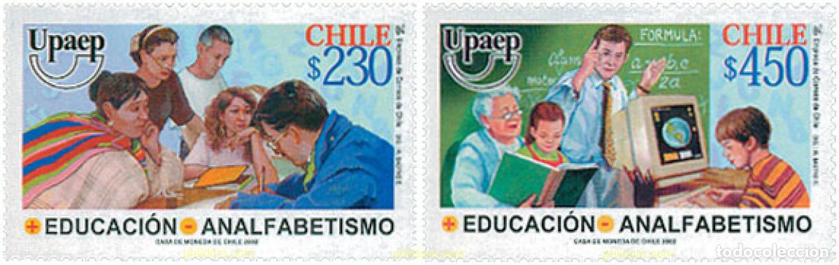Francobolli: 106283 MNH CHILE 2002 AMERICA-UPAEP 2002 - EDUCACION Y ANALFABETISMO