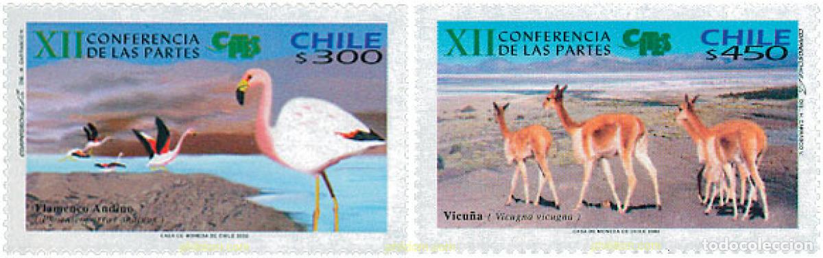 Francobolli: 106284 MNH CHILE 2002 12 CONFERENCIA DE LAS PARTES CITES