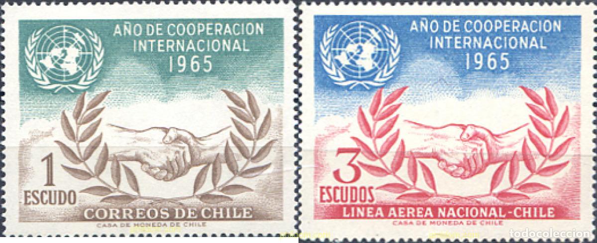 Timbres: 119423 MNH CHILE 1966 A&Ntilde;O DE LA COOPERACION INTERNACIONAL