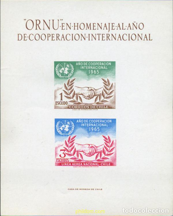 Timbres: 119428 MNH CHILE 1966 A&Ntilde;O DE LA COOPERACION INTERNACIONAL