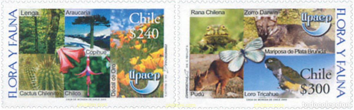 Selos: 142638 MNH CHILE 2003 AMERICA-UPAEP 2003 - FLORA Y FAUNA AUTOCTONA