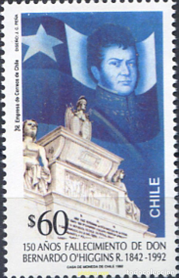 Sellos: 303509 MNH CHILE 1992 150 A&Ntilde;OS DE LA MUERTE DE DON BERNARDO O&acute;IGGINS