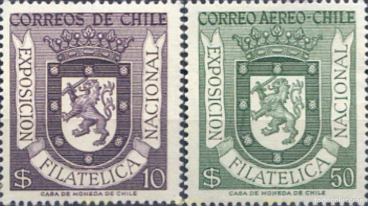 Sellos: 180654 MNH CHILE 1958 EXPOSICION FILATELICA NACIONAL