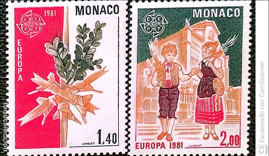 Sellos: Cuba. 1273/74 Europa-Cept. Folklore: Celebraci&oacute;n del Domingo de Ramos. 1981. Sellos nuevos y numerac