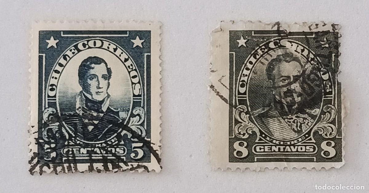 Sellos: Sellos Chile 1915 -1921 Personajes. Leyenda &rdquo;CHILE CORREOS&rdquo;
