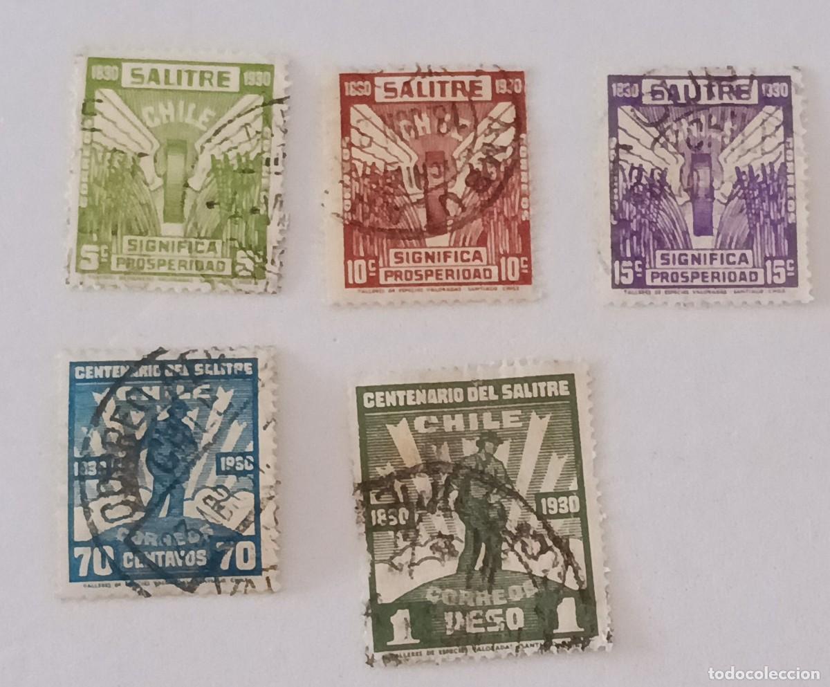 Sellos: Sellos Chile 1930 Centenario de la industria nacional del nitrato.
