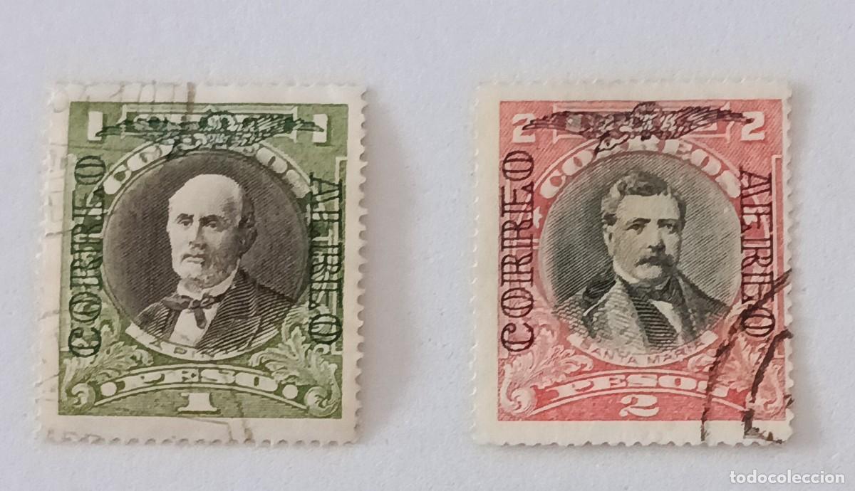 Sellos: Sellos Chile 1928 -1932 Personajes sobrecargados &rdquo;CORREO A&Eacute;REO&rdquo;. A&eacute;reos.