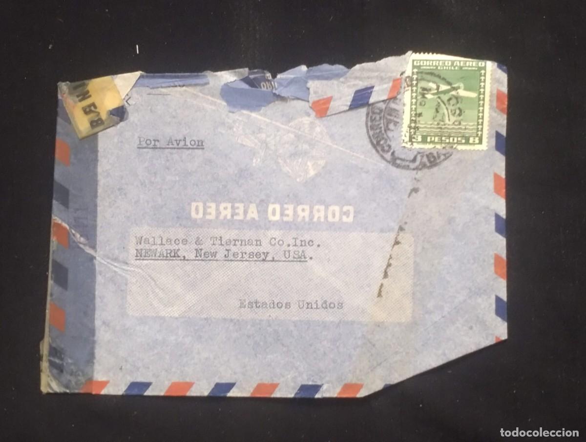 Sellos: TS) 1941 CHILE, AIRMAIL, COVER SENT TO NEW JERSEY, USA.