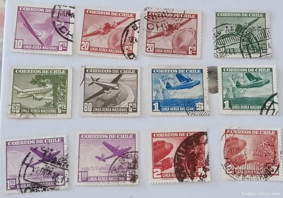 Sellos: Sellos Chile 1941 -1950 A&eacute;reos.