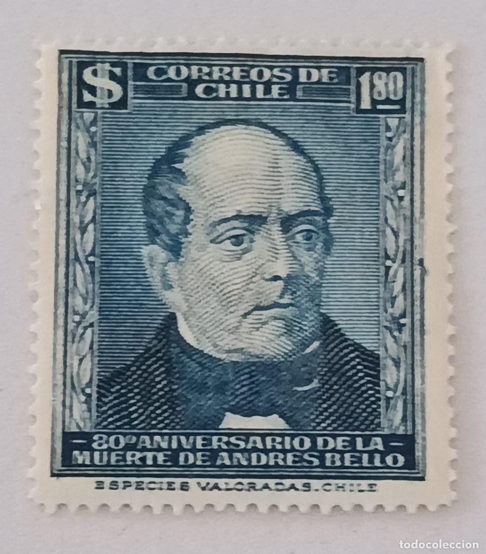 Sellos: Sellos Chile 1946 80 Aniversario de la muerte del poeta Andr&eacute;s Bello, 1.781 - 1.865